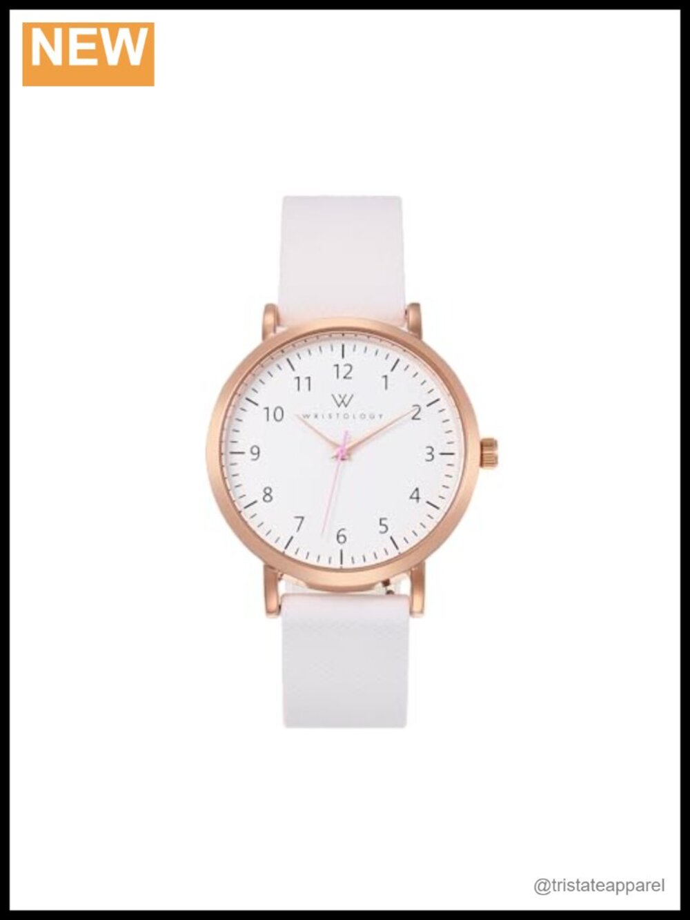 Large Easy Read Analog Watch Interchangeable Silicone Strap Second Hand